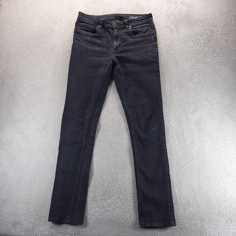 The Perfect Jean NYC Jeans Mens 33x33 Black Slim Straight Dark Wash Stretch